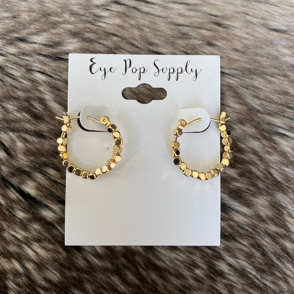 Gold Color Hoops - Picture 4 of 4